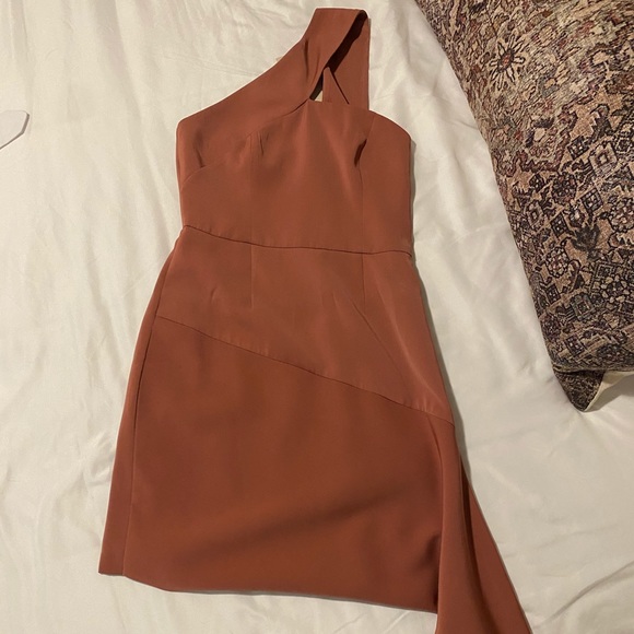 KEEPSAKE the Label Asymmetrical Dress in Dusty Rose - Picture 2 of 2